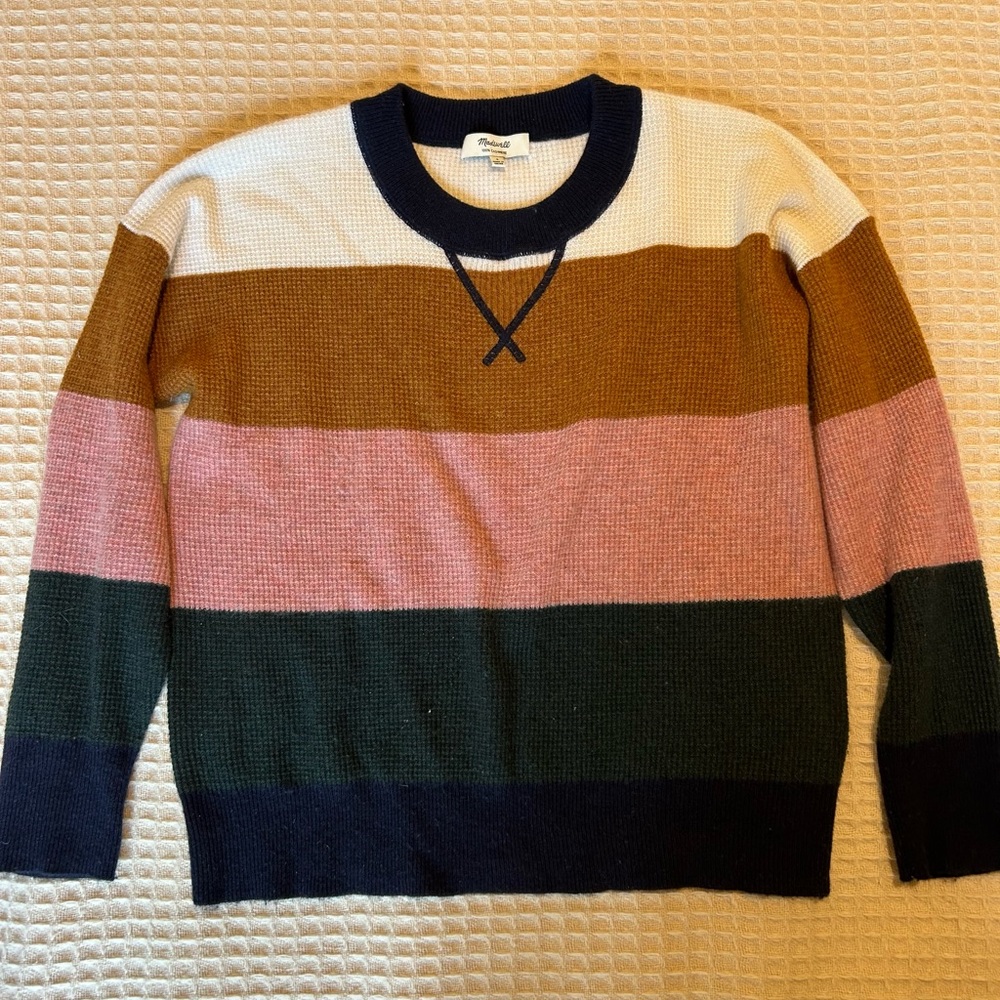 Madewell Cashmere Striped Sweater